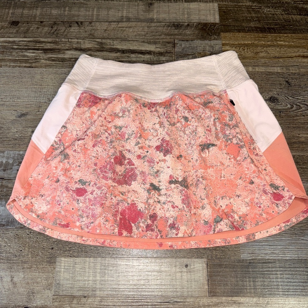 Outdoor Voices Athletic Skort Built In Shorts Coral Womens Small FLAWED see desc